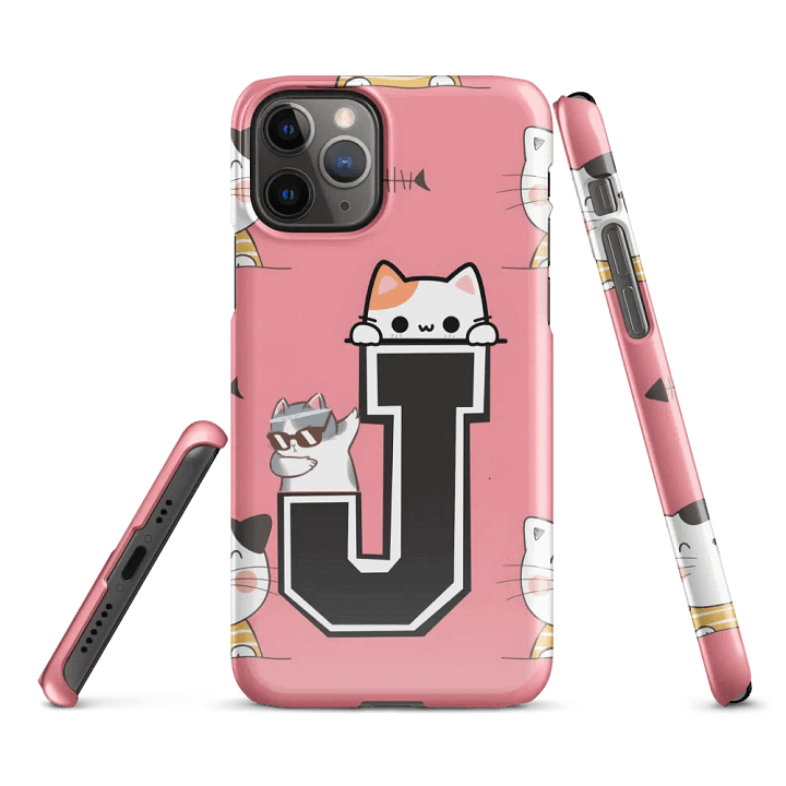 Peekaboo Cat J Snap Case product image (2)