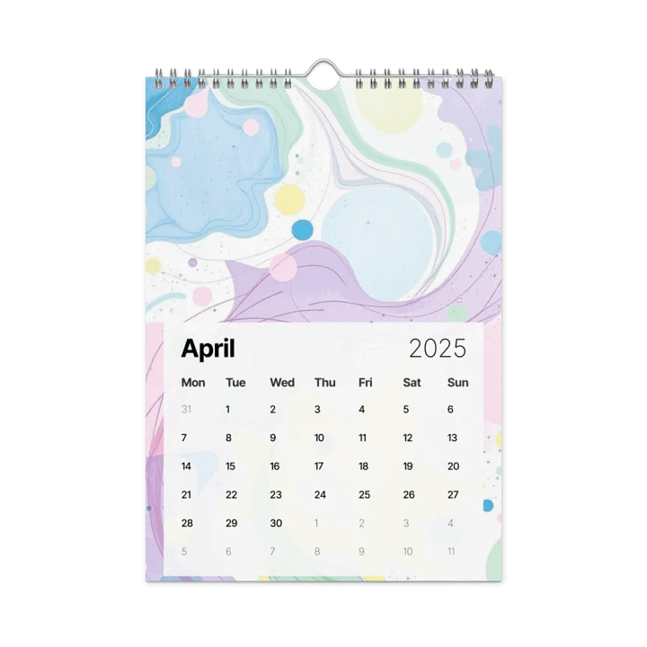 ART ABSTRACT WALL CALENDAR 2025 product image (1)