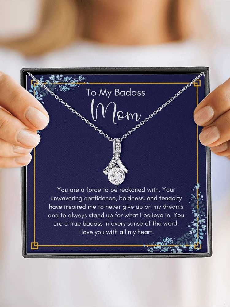 To My Badass Mom – Alluring Beauty Necklace - Stand Up For What I Believe product image (4)