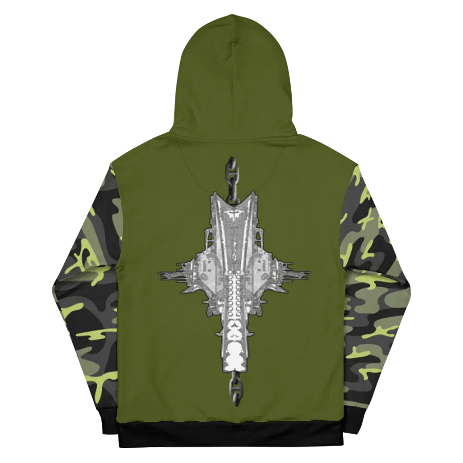 Camouflage & Green Foss double tug Sketch Hoodie product image (12)