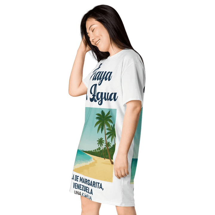 All-Over Print T-Shirt Dress – Fun, Comfortable, and Effortlessly Stylish product image (2)