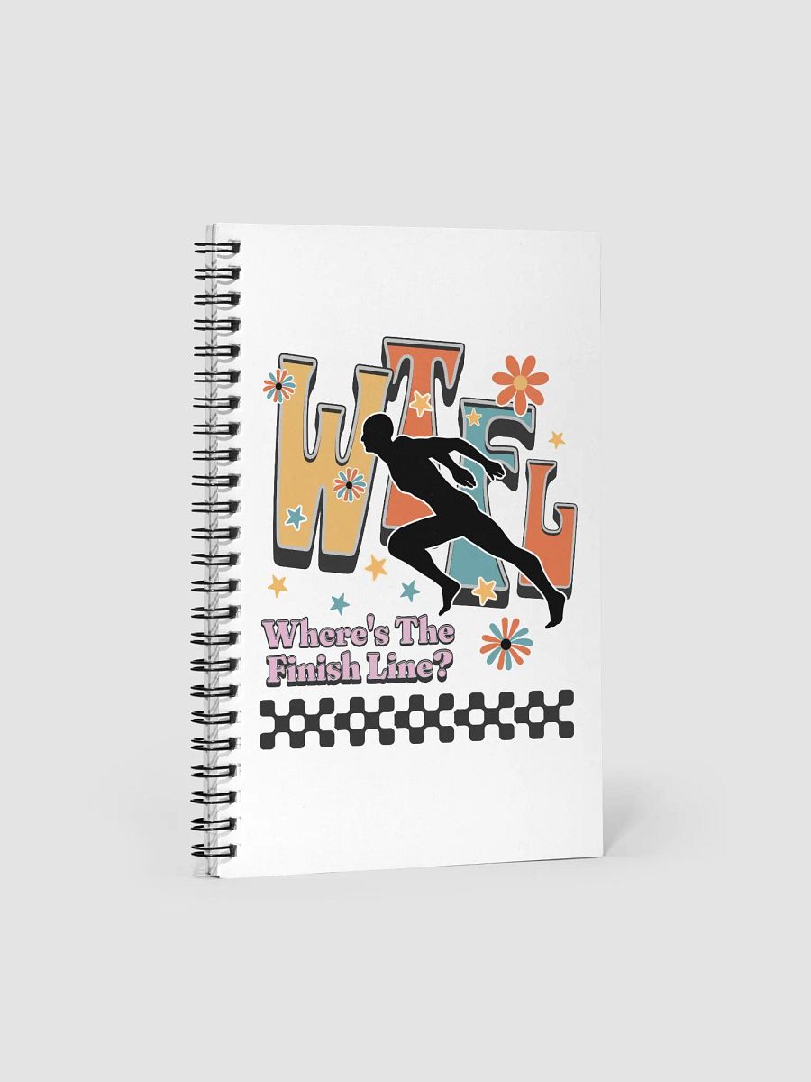 WTFL Wheres The Finish Line Floral Finish Line Notebook product image (1)