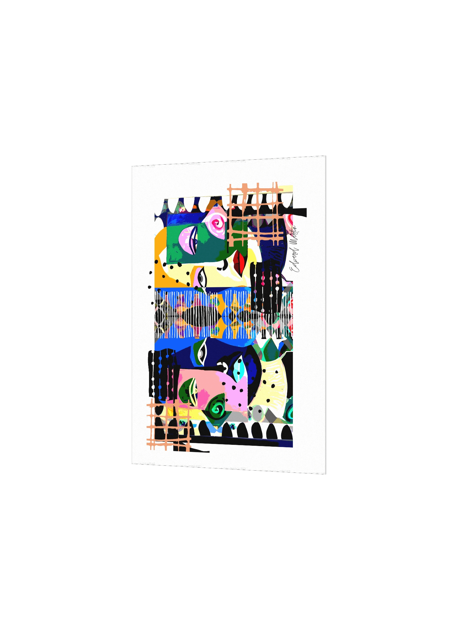 Two Sides by Edward Martin. Mixed Media Collage Print product image (4)