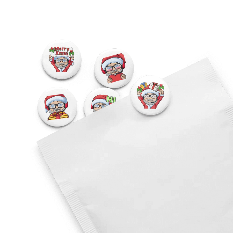 Xmas Ricky Pin Buttons product image (8)
