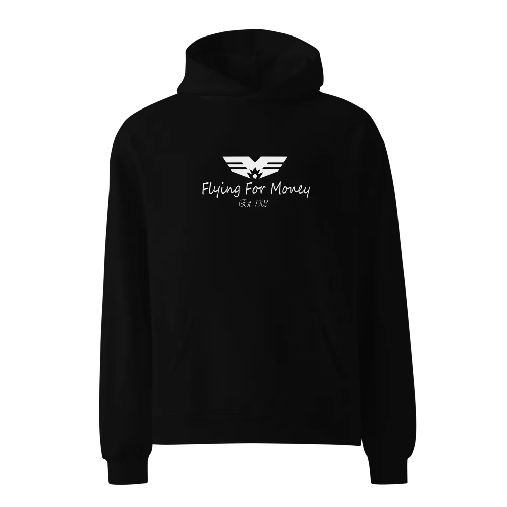 Black oversized premium hoodie product image (1)