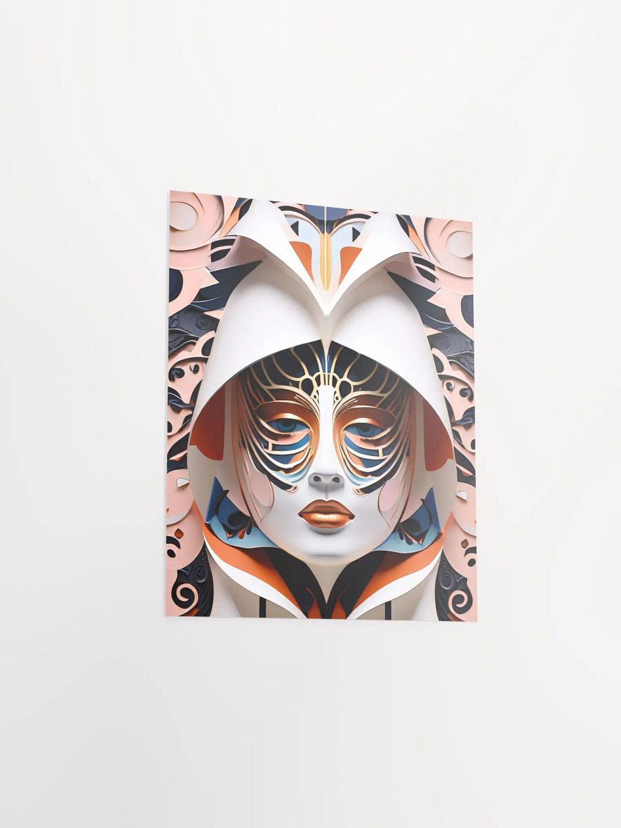 Kabuki Mask 2299 - Poster - Small and Standard Sizes - 8x10-11x14-12x16-16x20 Inches product image (9)