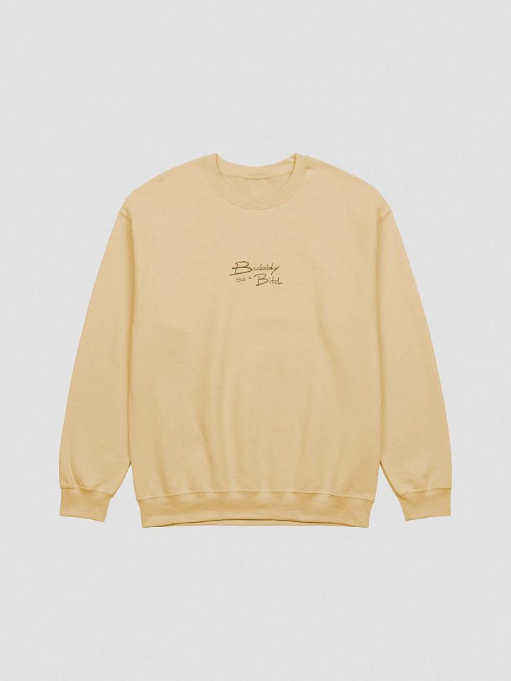 Bubbly and a B*tch embroidered crewneck (brown) product image (2)
