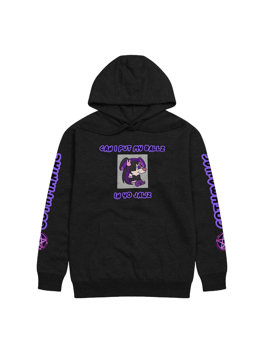 CAN I PUT MY BALLZ IN YO JAWZ - HOODIE (BLACK) product image (1)