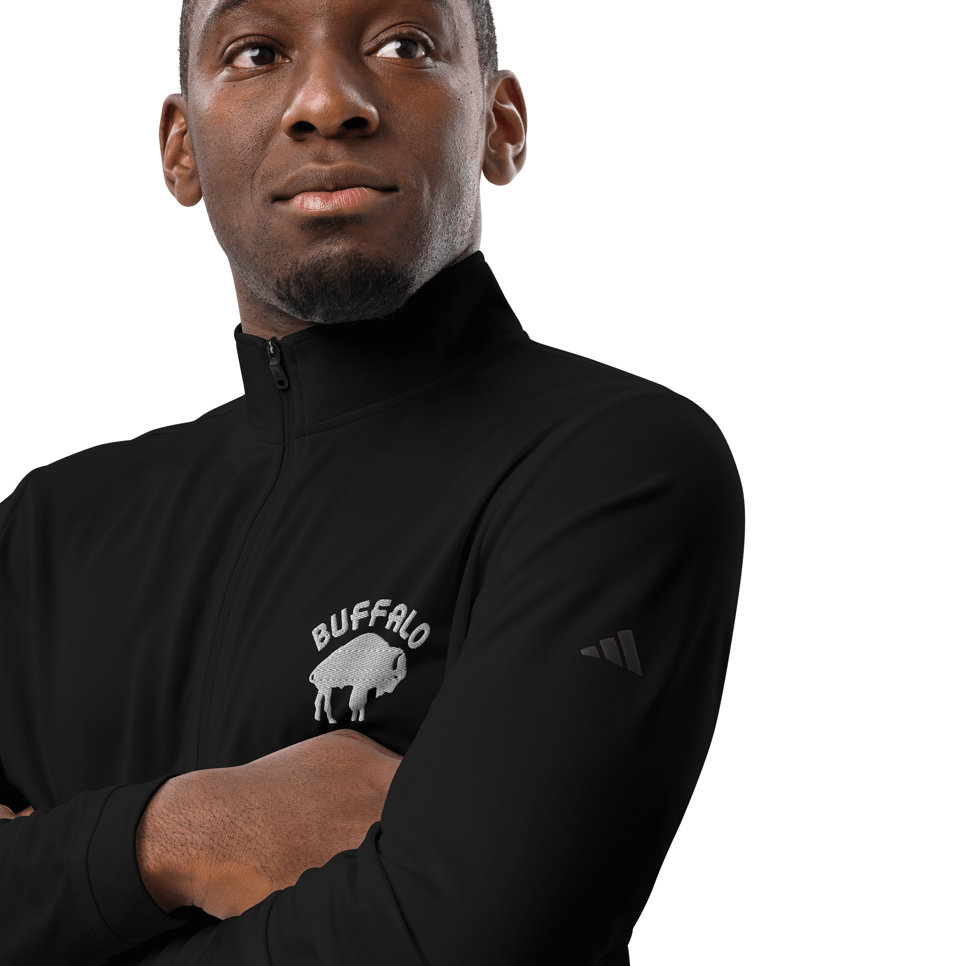 BUFFALO ADIDAS Quarter-Zip Pullover BLACK product image (6)