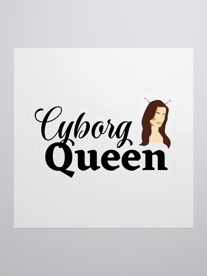 Cyborg Queen Kiss Cut Sticker product image (3)