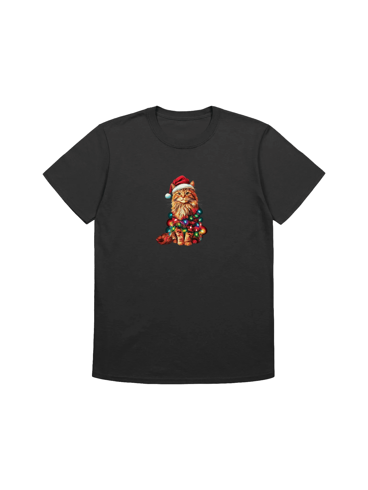 Cute Christmas Orange Cat Lover Unisex T-Shirt product image (1)