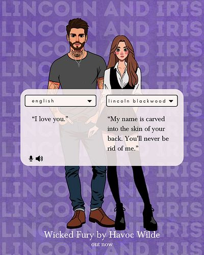 🥵 Lincoln doesn’t say I love you.
He says “my name is carved into your back. You’ll never be rid of me.”
Romantic, right?

He...