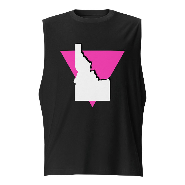 "PINK TRIANGLE" dark masc muscle tank product image (1)