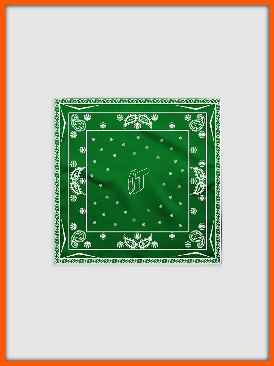 Classic UT Paisley Bandana (Green) product image (1)
