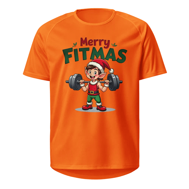 Merry Fitmas Elf Unisex Sports Jersey product image (1)