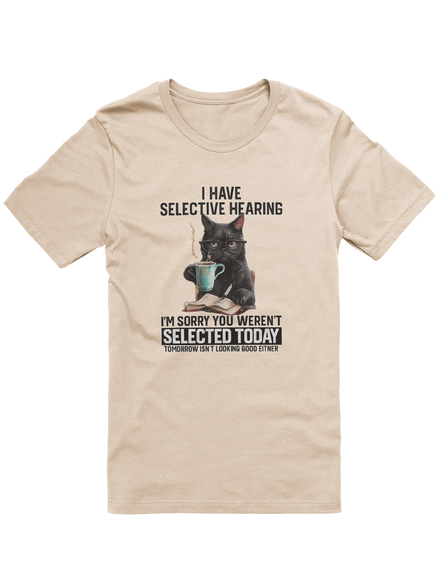 "Selective Hearing" Funny Cat Tee | Sarcastic Humor Gift product image (30)