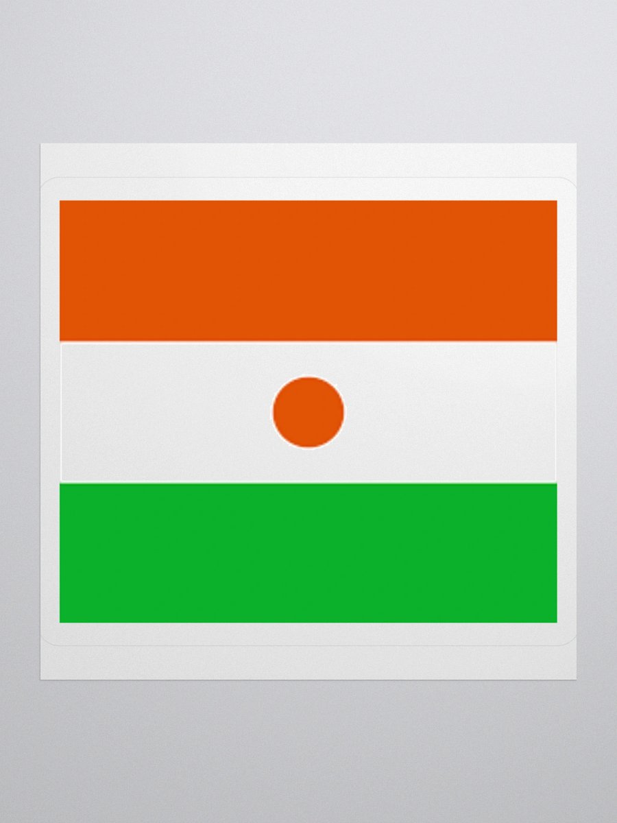 Exclusive Niger Flag Kiss-Cut Stickers - High-Quality Vinyl, Multiple Sizes product image (1)