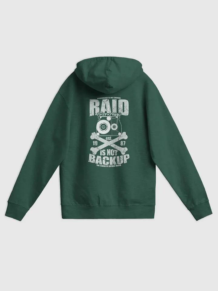 RAID IS NOT Backup - Fleece Zip Up Hoodie product image (1)