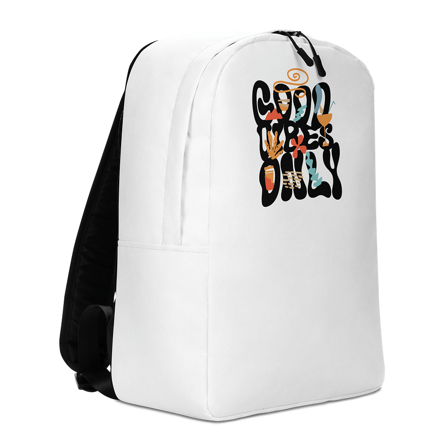 Good Vibes Only white Backpack product image (3)