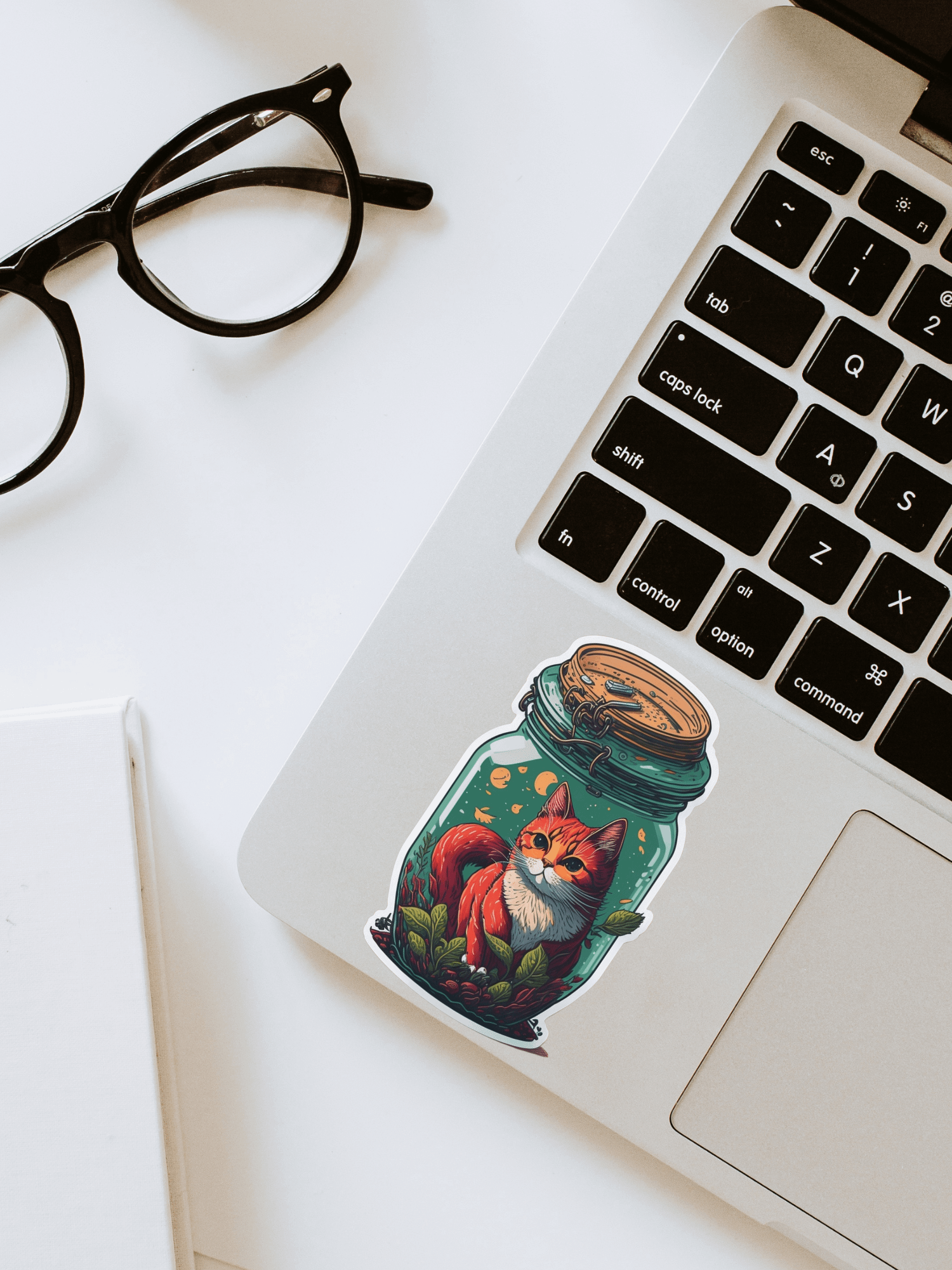 Mystical Cat in a Jar Sticker product image (1)