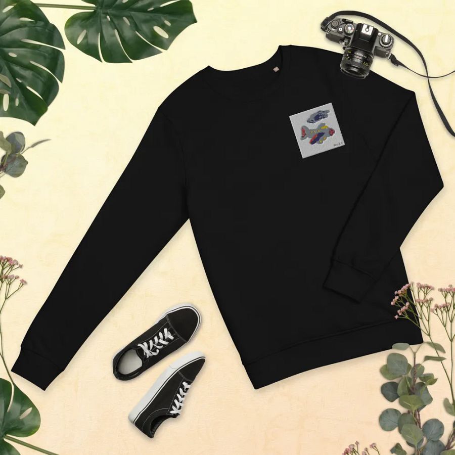 Kid Airplane (SOL'S Unisex Organic Sweatshirt) product image (9)