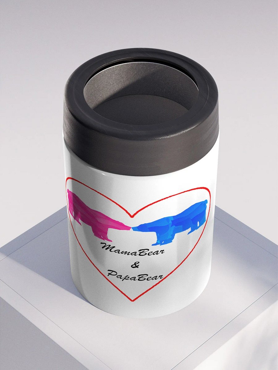 Mama & Papa Bear Stainless Steel Koozie product image (4)