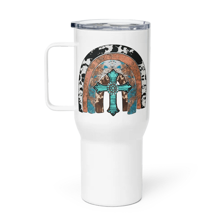 Jesus Rainbow Cowhide - Travel Mug w/ Handle product image (1)