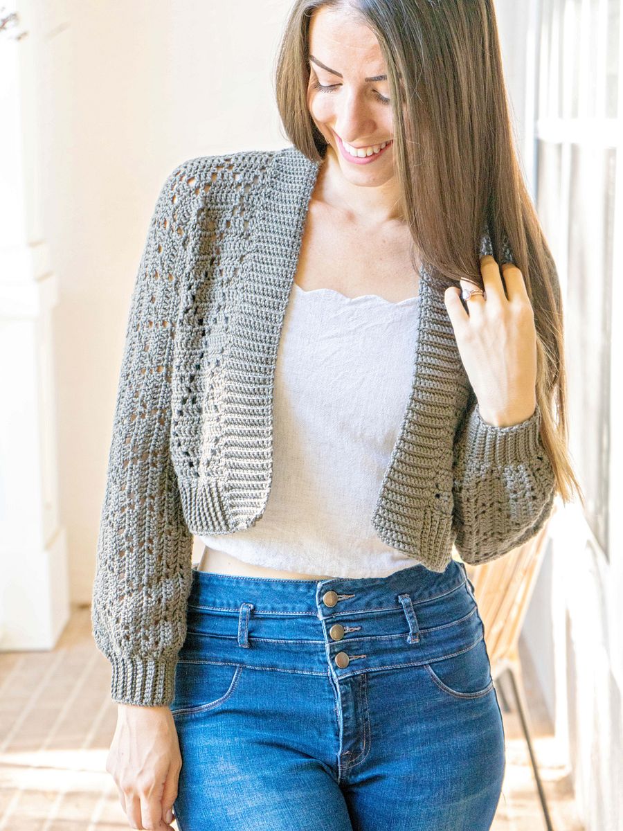 Diamond Crochet Cardigan Video Tutorial (9 Sizes) product image (4)