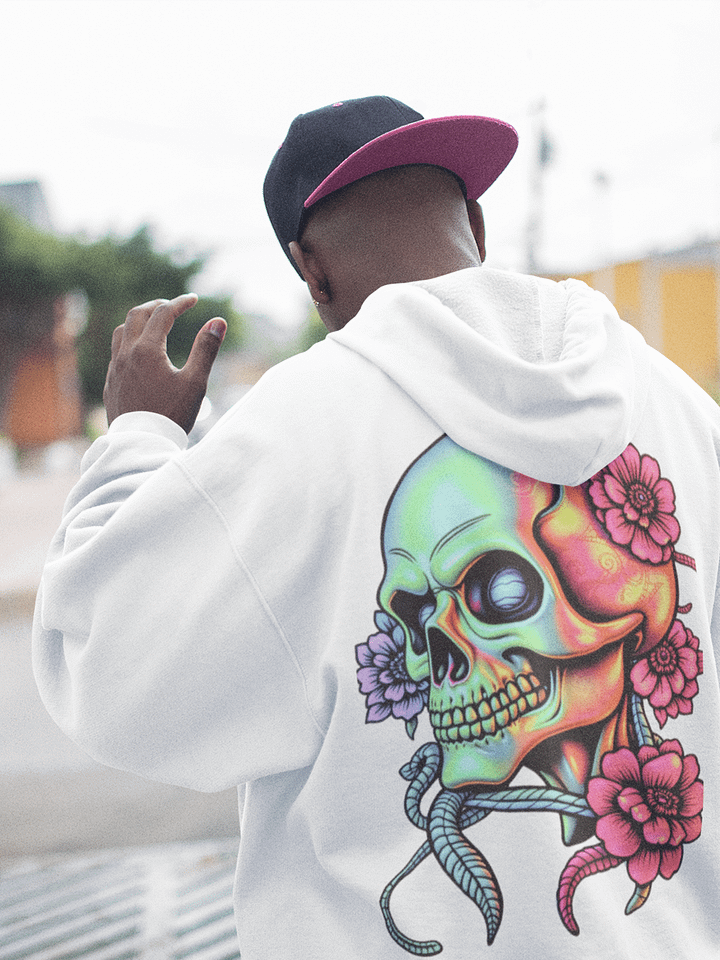 Rebel Bloom Unisex Hoodie - White product image (1)