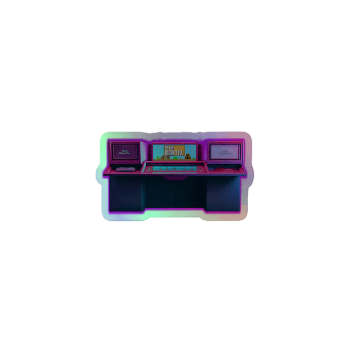 Retro Arcade Holographic Sticker Sheet product image (1)