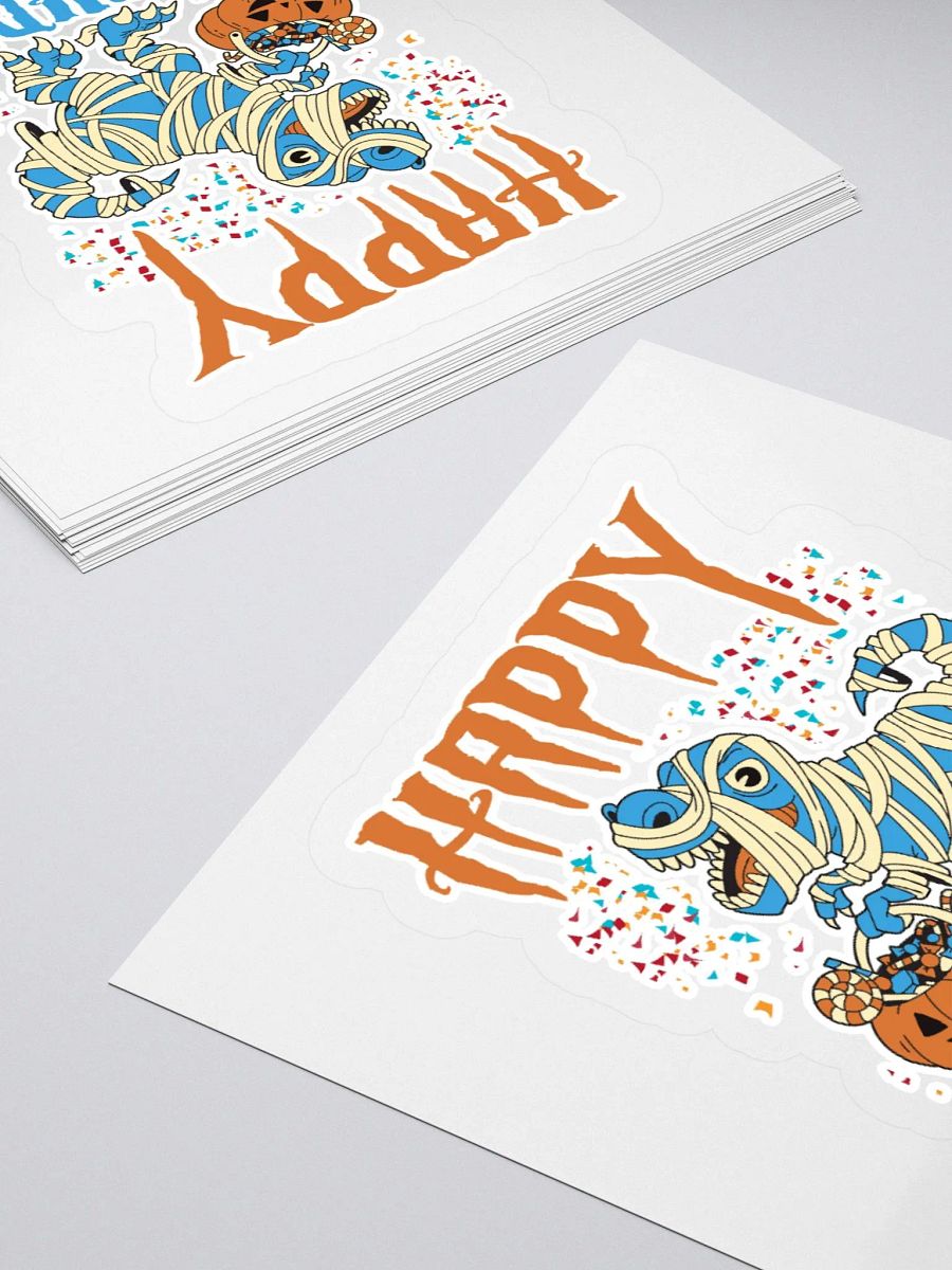 Happy Birthday (Dinosaur Mummy Halloween) Sticker product image (4)