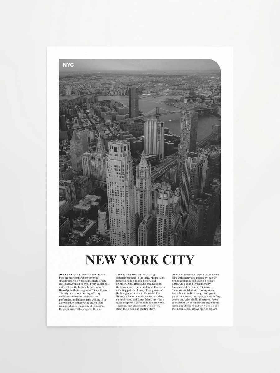 New York 03 Newspaper Poster product image (1)