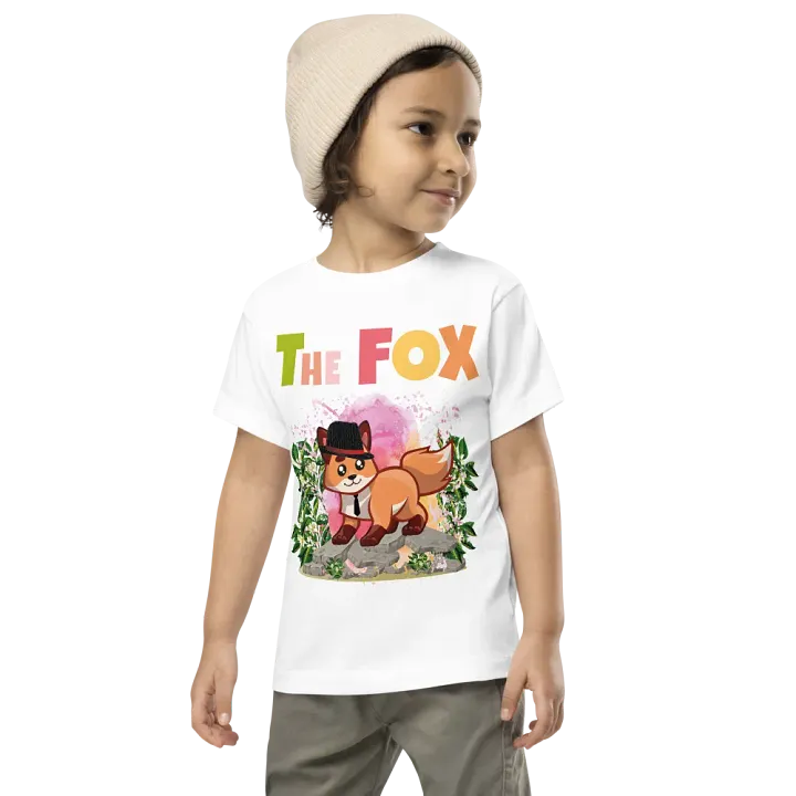 The Fox Colorful Funny Cute Bella +Canvas Toddler T-Shirt – Funny Shirt, Best Gift for Kids product image (1)