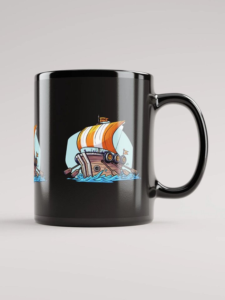 bucket viking hat black mug product image (1)