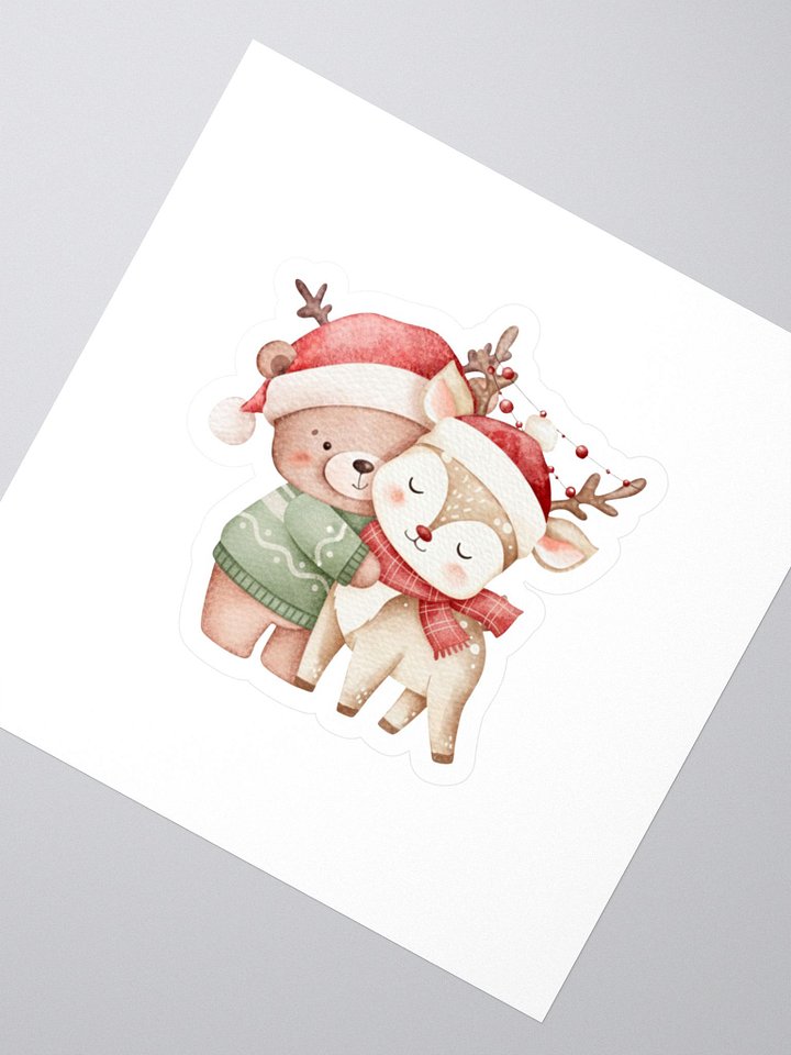Festive Embrace Kiss Cut Stickers product image (2)