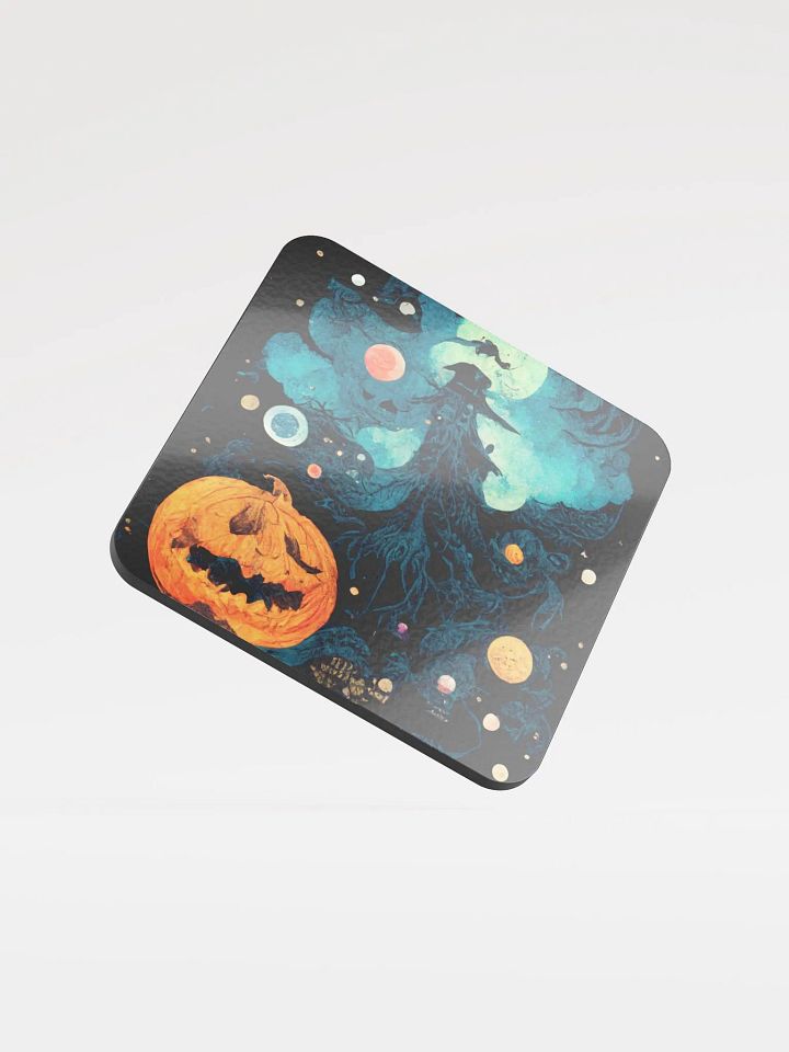 Mystical Halloween Night Cork Coaster product image (1)