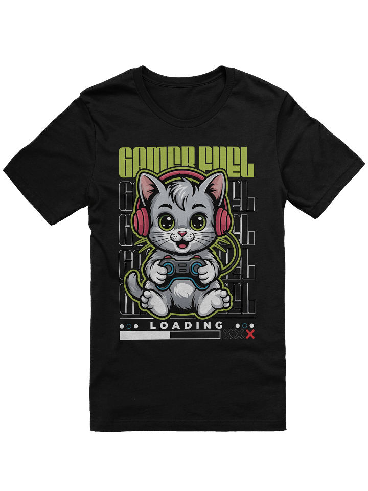 Gamer Cat | Unisex Bella+Canvas Supersoft T-Shirt product image (2)