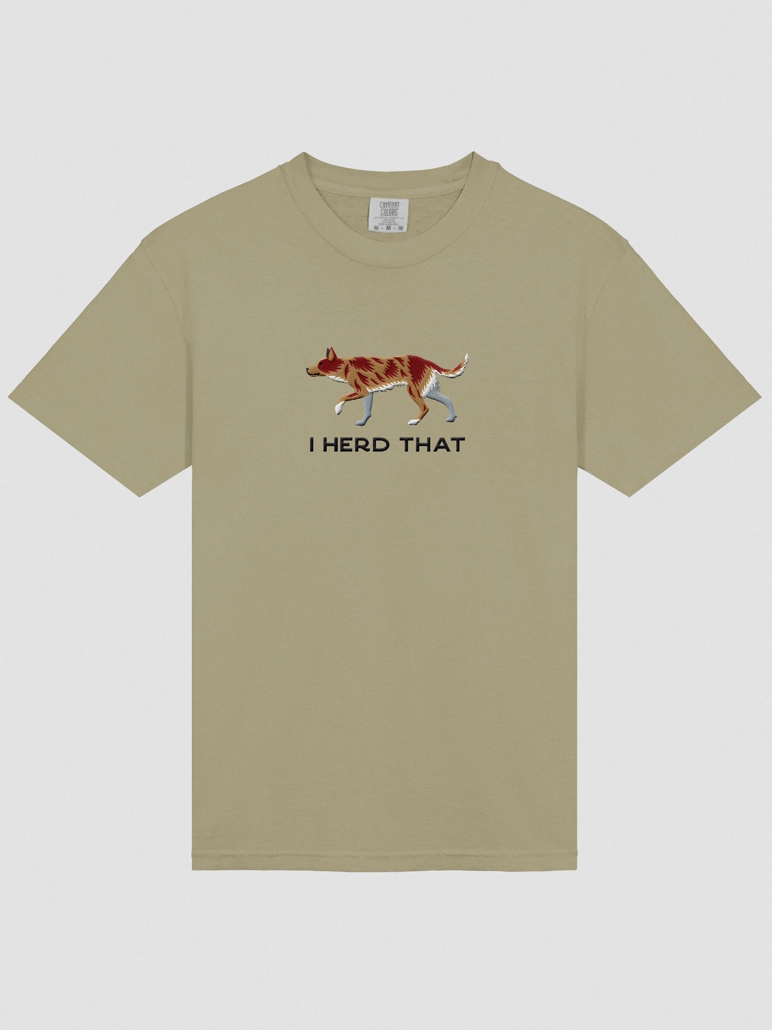 I Herd That T-Shirt(Embroidered) of an Australian Koolie(Red Merle) product image (6)