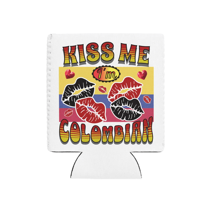 Kiss Me I'm Colombian Can Cooler product image (1)