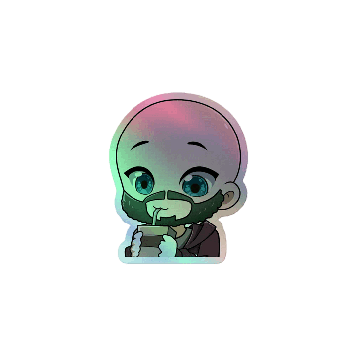 Sipping Geek Holo Sticker product image (1)