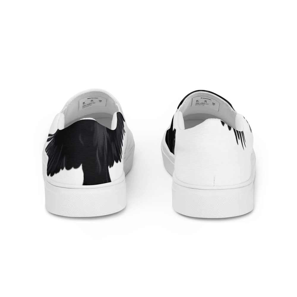 Men's Slip-On Canvas Shoes with Unique Crow Design 🖤 product image (4)