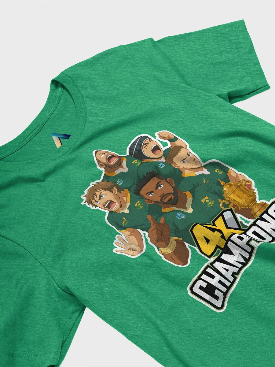 Springboks Anime-Style 4x Champions Rugby T-Shirt product image (8)