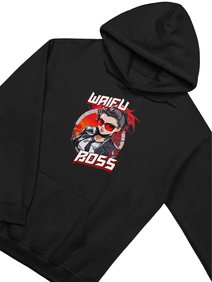 Waifu Boss v1 - Gildan Classic Hoodie - Gildan 18500 product image (2)