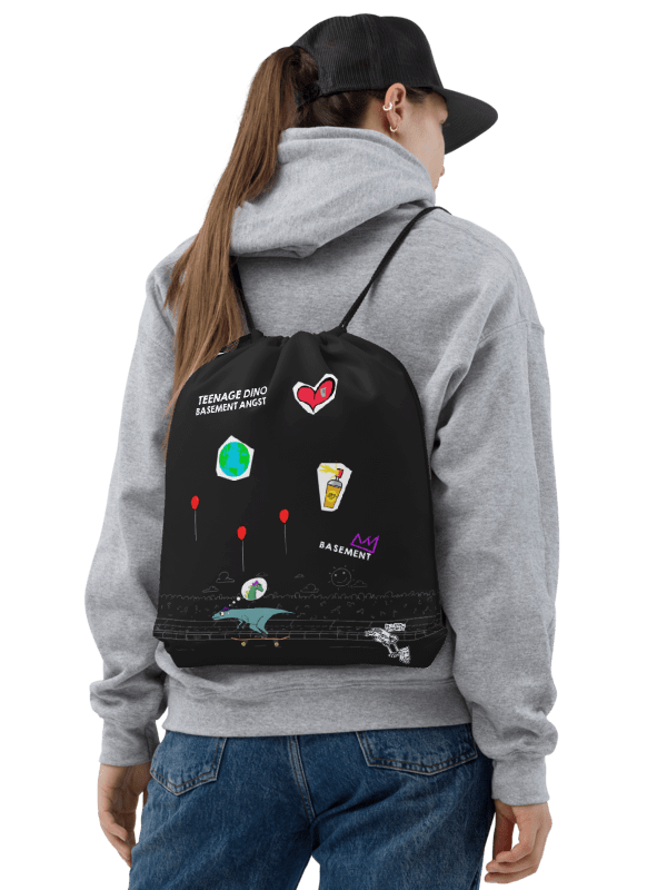 Teenage Basement Dino Angst Drawstring Bag product image (2)