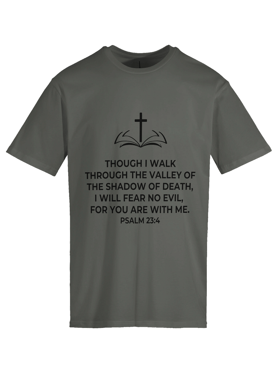 Psalm 23:4 Unisex Tee [Dark] product image (13)