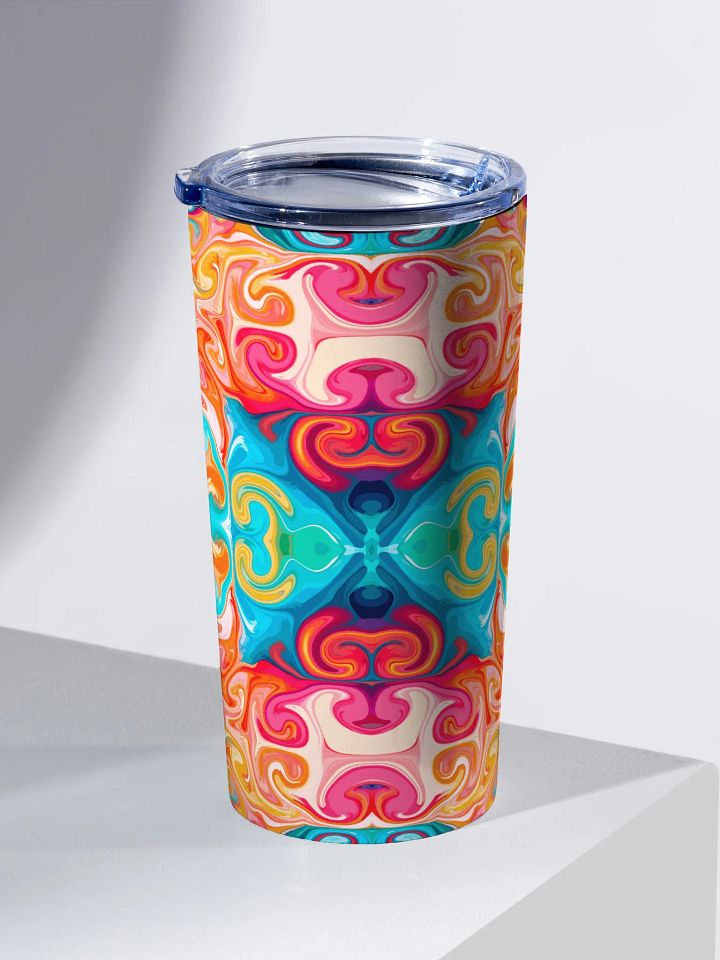 Vibrant symmetrical pattern 20oz stainless steel Tumbler product image (2)