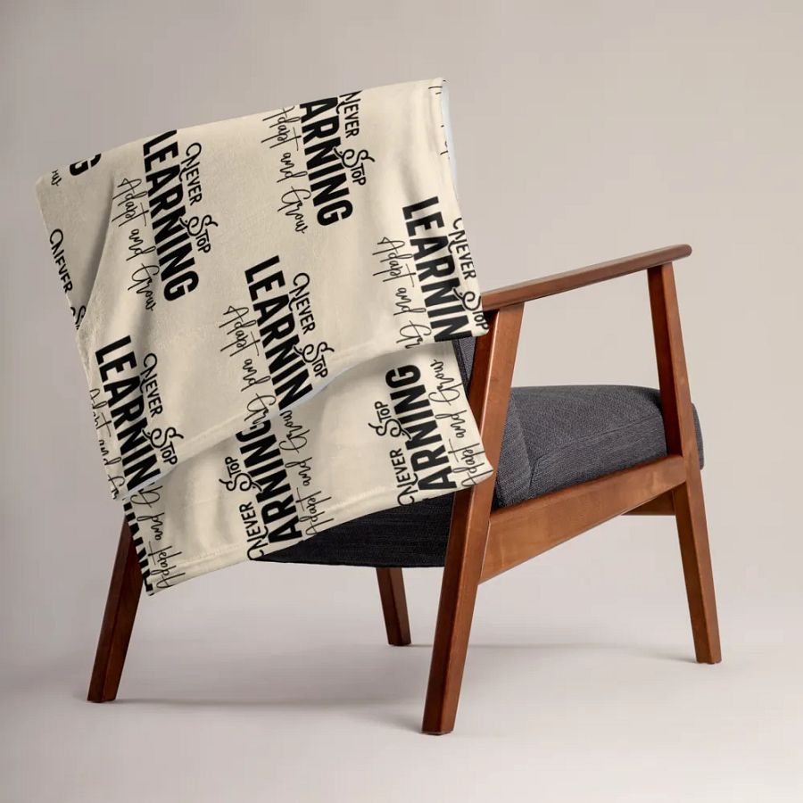Never Stop Learning Blanket product image (3)