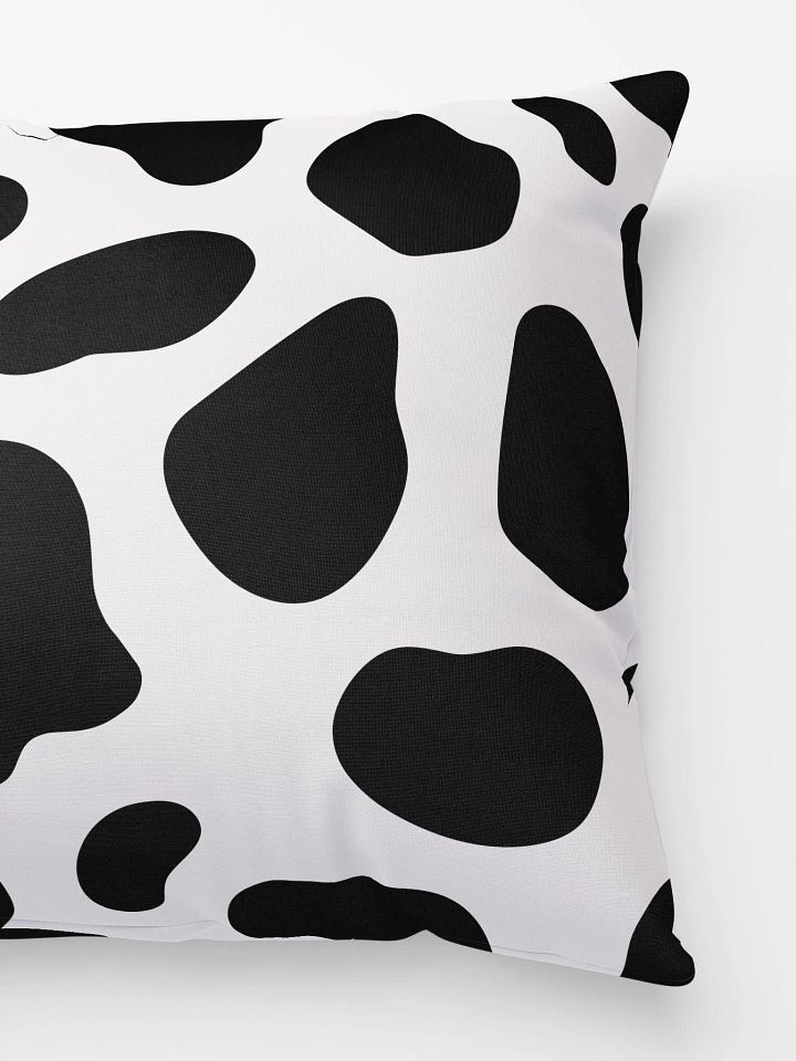 Black Spots Pattern on White Background Pillow product image (2)