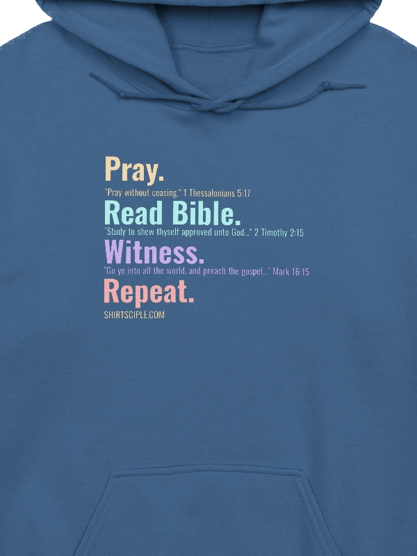 Pray Read Bible Witness Repeat Hoodie product image (4)