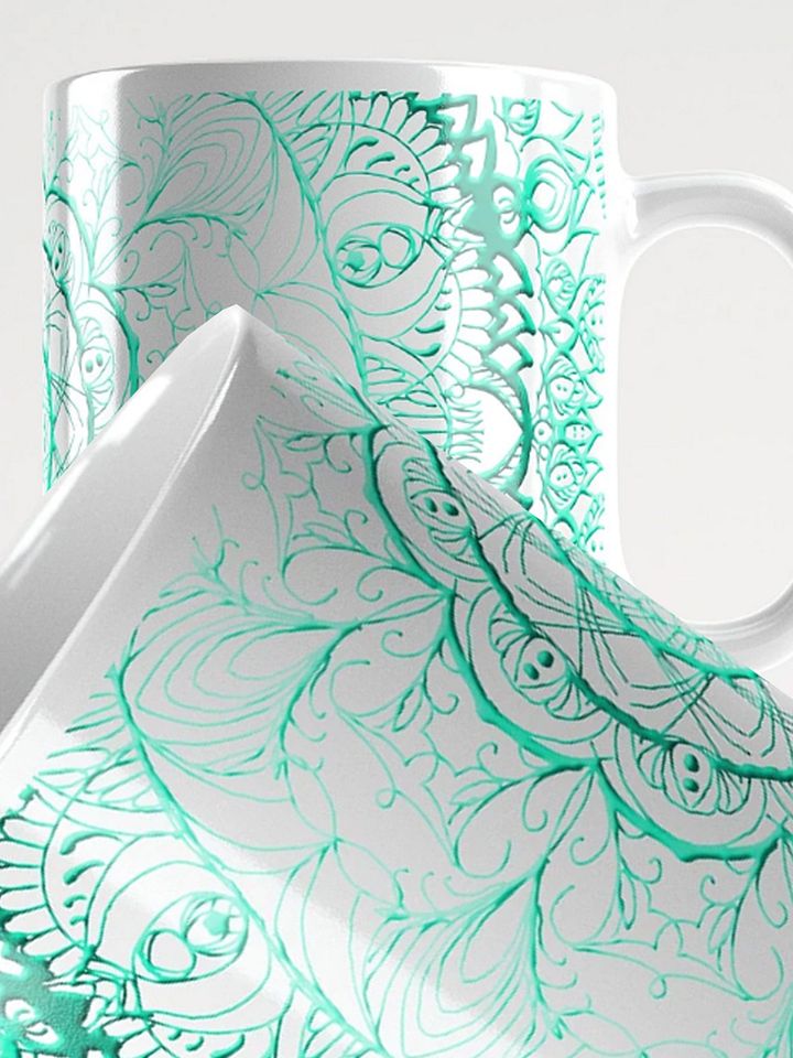 Symmetrical Aqua Mandala Mug product image (1)